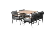 Livsip 4 Seater Outdoor Dining Set Table and Chairs