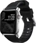 Rugged Strap Watchband for Apple Watch, Silver Hardware, 41 mm