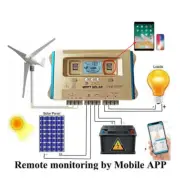 30A 60A 100A Wind Solar Hybrid Charge Controller MPPT 12V 24V 36V 48V 60V 5g US
