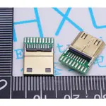 MINI HDMI 帶PCB焊板 19P公頭 C型19+1 迷你HDMI插頭