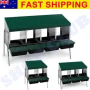 Battery Poultry Chicken Nesting Box Metal Rollaway 1Hole Single Row on Legs Farm