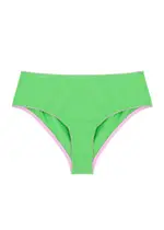 Dora Larsen Angie High-waist Stretch-cotton Briefs - Green 6 (UK 6 / XS)