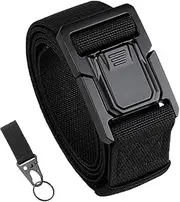 [Generic] Tactical Belt, Stretch Nylon Work Holster Belt 3.8cm with Quick Release Heavy Duty Buckle