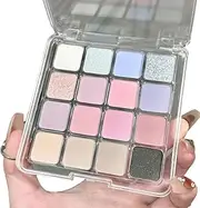 Eyeshadow Palette, 16 Colors Eye Shades with Highly Pigmented Glitters, Shimmers Full For Day Mattes or Face Looks, Night &