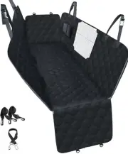 PETICON Dog Car Seat Cover Mesh Window Waterproof Scratchproof Hammock Black New