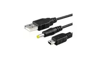 2in1 2 in 1 USB Data Sync Power Charging Charger Cable for Sony PSP 1000 2000 3000 Slim