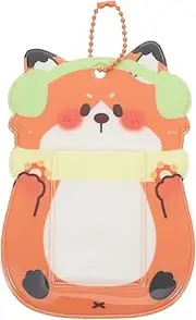 HONMEET Animal Card Holder Cute Id Photo Case PVC Sleeves Multi-Purpose Accessory for Cards Passes Ids