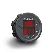 MGI SpeedWare 2-in-1 Voltmeter/Ammeter 12vDC with LED Digital Display (Red) Red