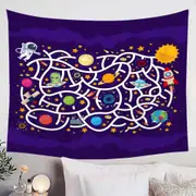 Kids Space Maze Tapestry