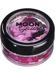 Moon Glitter Holographic Pink Chunky Loose Glitter