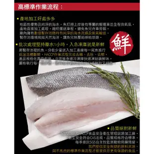 小川漁屋 純海水低密度養殖鱸魚清肉排5片（100-200g/片）