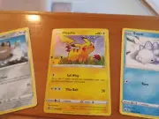 2021 General Mills Pokemon 25th Anniv. Hologram"Pikachu" with 2 extra Cards