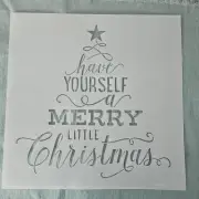 New in package Have yourself a Merry Little Christmas Tree Stencil 12.5 x 12