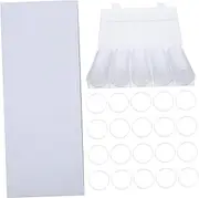 GRADENEVE 1 Set Coin Storage Box Transparent Coin Holders with Gaskets and Organizer Case for Collectors Easy Access Display Material and Storage