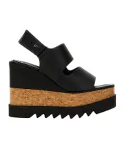 Stella McCartney Elyse Alter Mat Platform Sandals 39.5,39,40,41 black