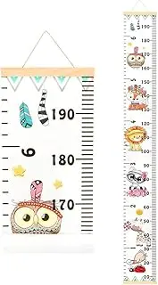 MTSDM Growth Chart, Record Height Growth Chart Home Room Decoration Hanging Ruler Wall Decals, Canvas Removable Growth Height Chart 76" x 7.9" Hangable and Removable Ruler for Wall Room Nursery Décor