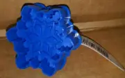Dark Blue Snowflake shaped Celebrate It Cookie Cutter Stamper 1 pc