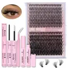 280Pcs DIY Lash Extension Kit Individual Lashes Cluster 30D40D MIX with Lash Bon