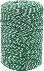 Green and White Twine, 656 Feet Cotton Bakers Twine Perfect for Baking, Butchers