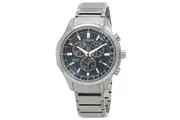 Citizen Eco-Drive Super Titanium Chronograph Blue Dial AT2530-85L 100M Men's Watch