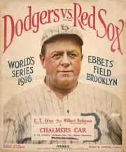 wall poster 1916 baseball VS sports Ebbets Field Program