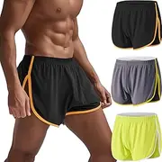 [ZAIGELUO] Men's Mesh Running Shorts, Athletic Shorts, Loose Split Sides, Bodybuilding, Quick Drying, Running Shorts, Lounge Trousers, Sweatpants, Shorts for Men