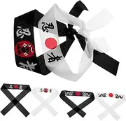 [NOLITOY] Ninja Headband Karate Sports Headwear Sushi Chef Accessories Boys and Girls Party Favors 6pcs/kit