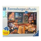 Ravensburger Cozy Retreat 500pcs Large Piece Jigsaw Puzzle 27" x 20" New