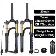 20inch MTB Bicycle Air Fork QR / Thru Axle 15*100mm Front Suspension Air Fork