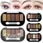 Eyeshadow Palettes 5 Mattes Neutral Shades Blendable Long Lasting Volume