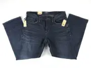 Silver Grayson Easy Straight Dark Indigo Stretch Denim Jeans Mens 34x30 (35x31)