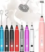 Milk Frother Handheld USB Rechargeable