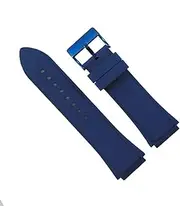 [KBCTFWP] Soft Silicone Strap Fit For Guess W0247G3 W0040G3 W0040G7 Blue Stainless Steel Buckle Sport Waterproof 22mm Men Replace Watch Band