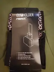 Riemot LuggageTravel Cup Holder As Gift Drink Caddy Hold Two Coffee Mugs Cheetah