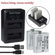 LP-E5 Battery or charger for Canon Rebel XS, XSi T1i EOS 450D 1000D Kiss Cameras