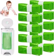 Pack of 10 Environmentally Friendly Refill Foil Rings Refill Cassette: Nizirioo Nappy Bin Refill Foil Rings Refill Bag Compatible with All and Octagonal Nappy Pails