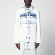 [Dries Van Noten] Faded blue denim shirt 46 IT Light blue