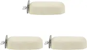 3pcs Bird Teeth Grinding Stone for Hamsters Chinchillas and Rodents Natural Teething Platform for Health and Hygiene Decorative and Practical Play Stand