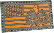 [Tactical Freaky] Sacred Heart Morale Tactical Christian Patch [Ranger Green,Lasercut]