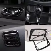 For Nissan Navara NP300 2015-2021 Interior Carbon Black Accessories Kit Trim 8pc (for: Nissan)