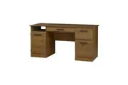 Maestro Furniture Hyland Large Executive Home Office Working Computer Desk 150cm Rustic Brown