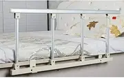 Bed Rail Foldable Bed Rail Safety Side Guard for Elderly，Adults Assist Handle Handicap Bed Railing Hospital Metal Grip Bumper Bar (Color : 12cm, Size : 95cm×40cm)