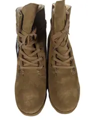 Bearpaw Casual Boots Womens Krista US 8 Wide Lace Up Bootie- Hickory