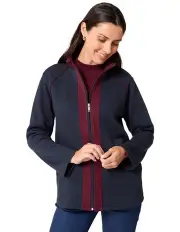 [Black Pepper] Terese Snowy Mt Fleece Jacket in Blue