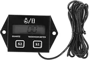 SWOOMEY 1 Set Digital Display Pulse Speedometer for Chainsaws Motorcycles Lawn Mowers Easy Installation Gauge for Gasoline Engines Versatile Use Various Settings