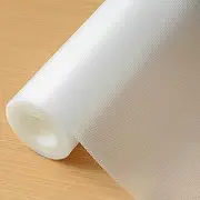 Hersvin Shelf Liners 23.6 in x16.4 ft EVA Drawer Mats Non-Adhesive Cupboard Protector Kitchen Cabinet Lining Fridge Liner (Clear/Diamond, 60x500cm)