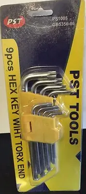 Brand New ESB ALL4 High Quality 9PCS Hex Key with Torx End ALLEN WRENCH SET