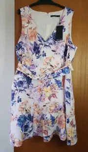Portmans 786780 Ladies Wild Floral Print Dress Size 16 New
