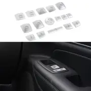 14PC Window Switch Cover Sequins Button Trim Kit For Jeep Grand Cherokee 2011-21 (for: Jeep)