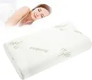Centerline Bamboo Contour Memory Foam Pillow, Comfortable Hypoallergenic Pillow, Prevents Back and Neck Pain, Bamboo Washable Breathable Cover, for Back, Stomach and Side Sleepers